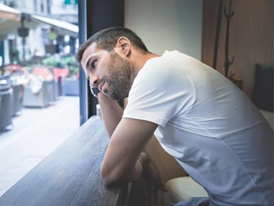 man wonders if he should call a helpline